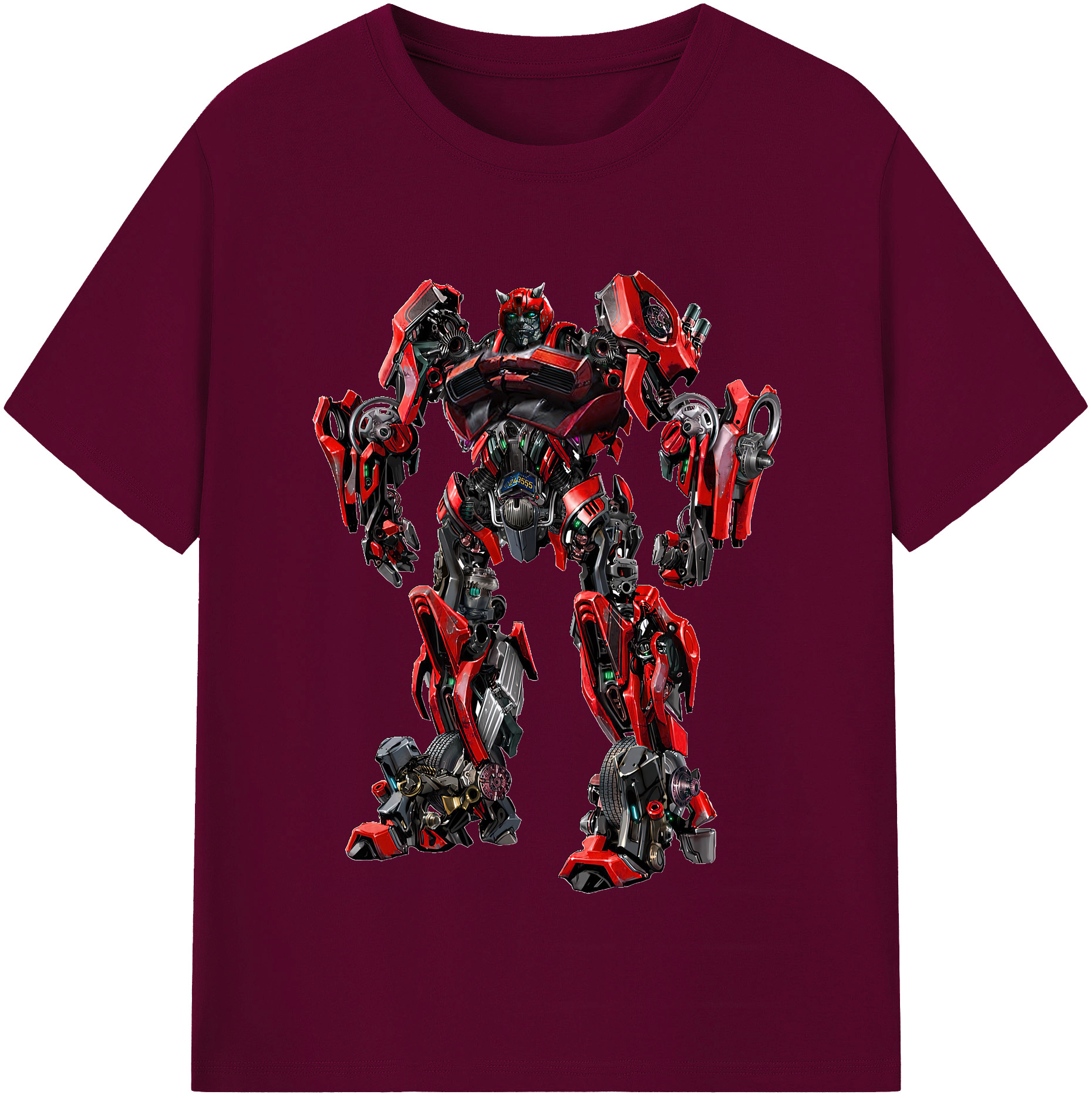 （画像用） Transformers トランスフォーマー レディースカジュアルプリントTシャツ（綿100％）